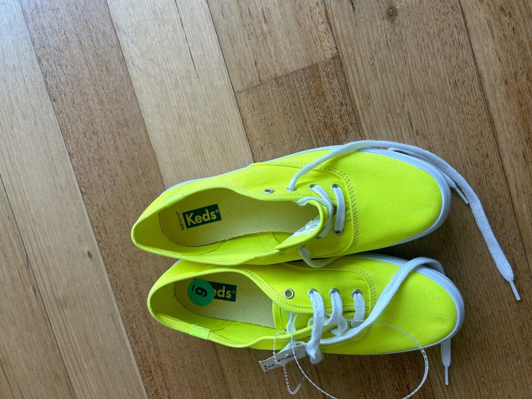 Brand New Keds Neon Yellow Women s Fashion Footwear Sneakers on Carousell
