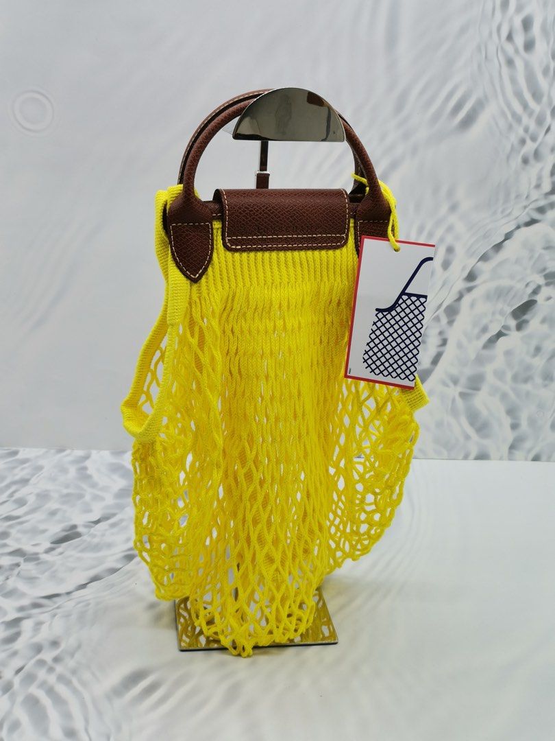Longchamp le pliage filet in ecru, Luxury, Bags & Wallets on Carousell