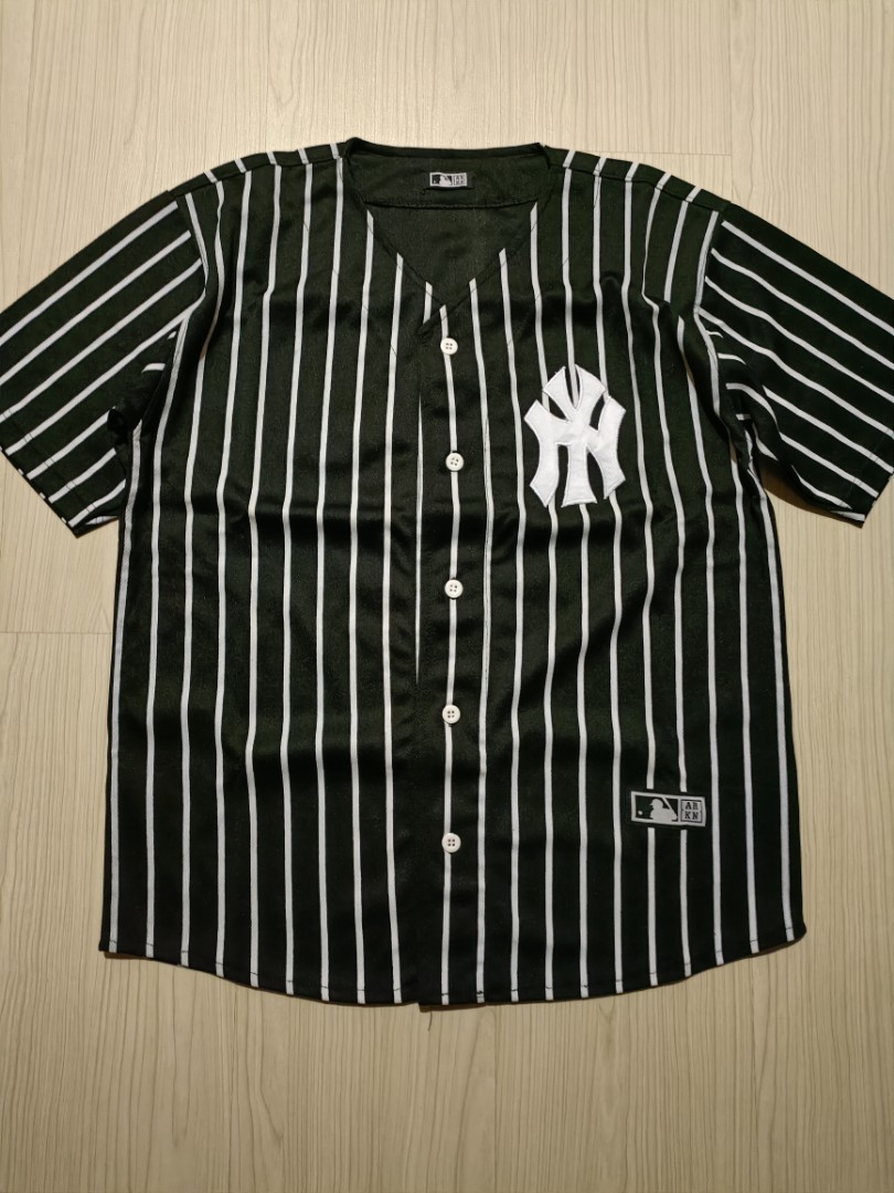 Supreme New York Yankees Baseball Jersey Black Size Large 100% Authentic