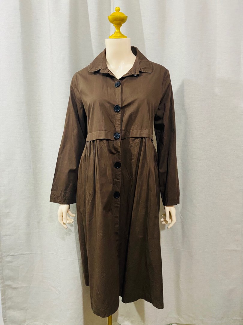 Brown Dress/Coat, Women's Fashion, Dresses & Sets, Dresses on Carousell