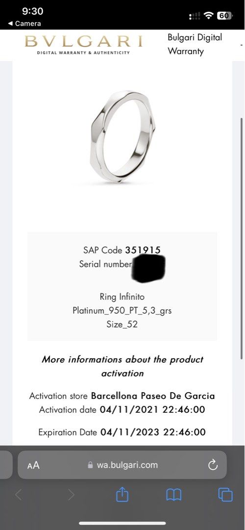 Bvlgari ring infinito alliance Luxury Accessories on Carousell