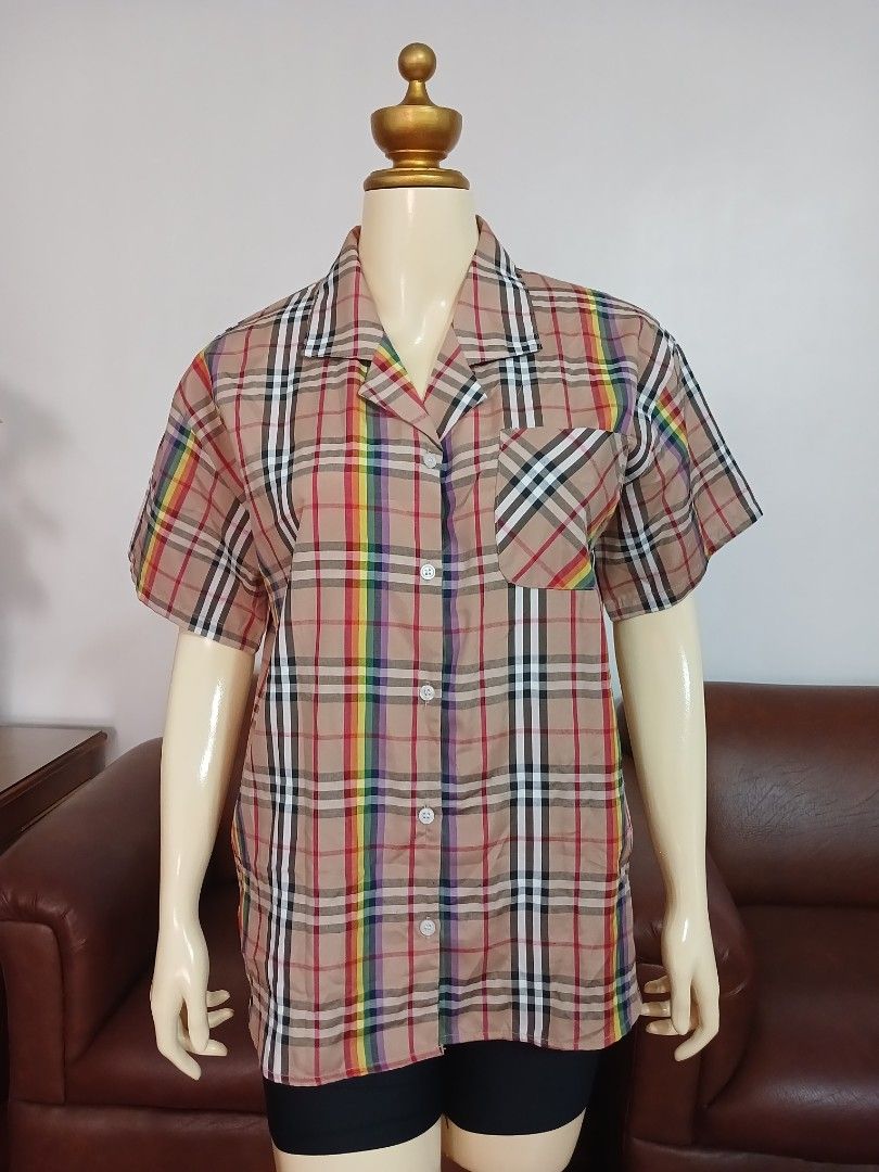 Burberry rainbow plaid deals