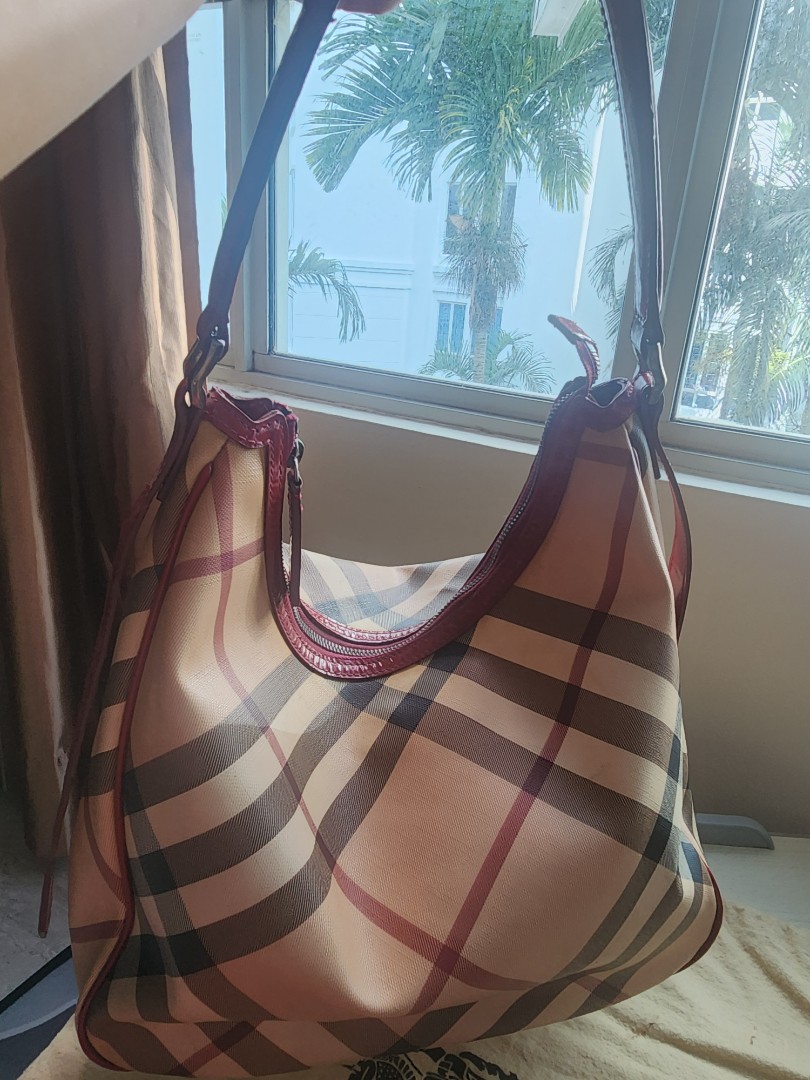 burberry vintage pink nova check shoulder bag, Luxury, Bags & Wallets on  Carousell