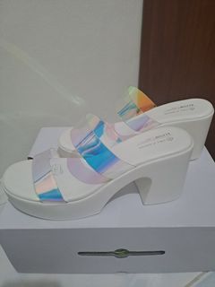 Call It Spring White Chunky Sandals