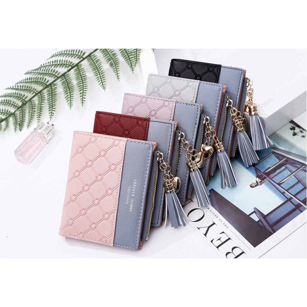 Card holder coin purse zipper birthday present gift lady wallets