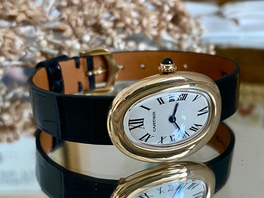 Cartier Baignoire Vintage 18k Solid Gold Oval Very Rare Classic