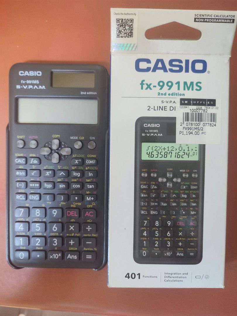 Casio fx 2025 991 ms plus
