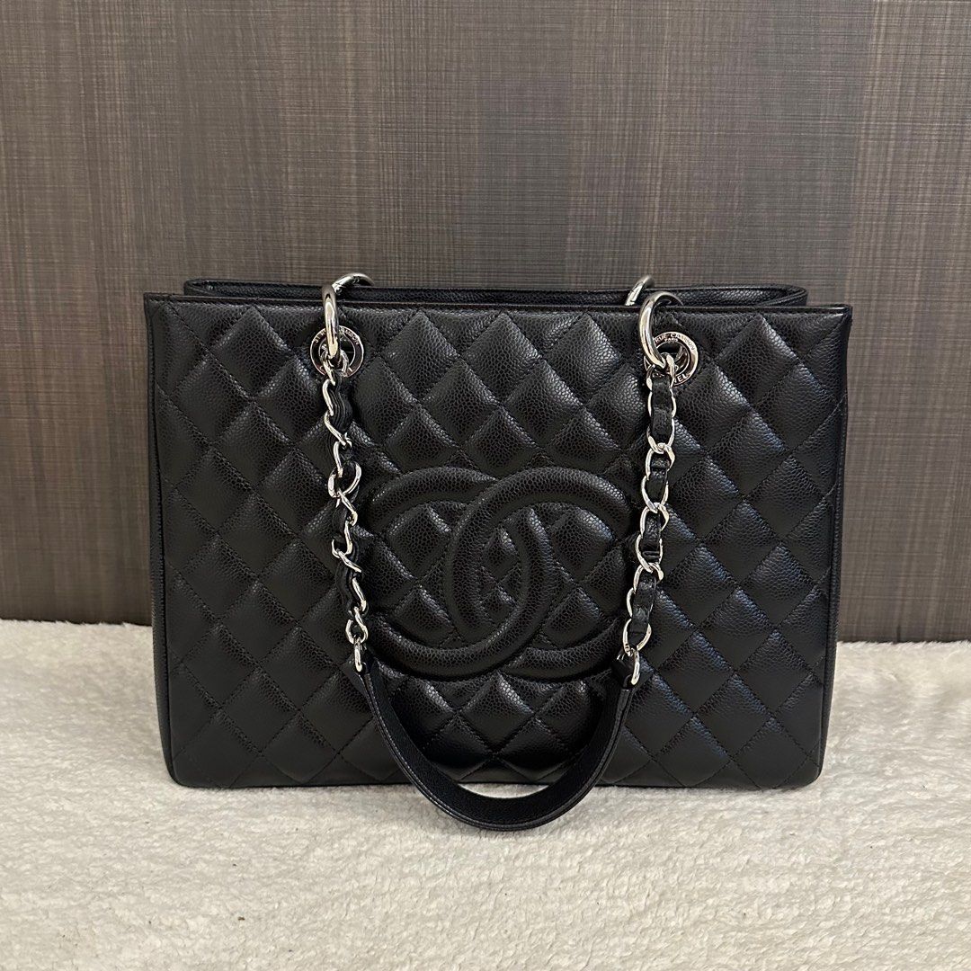 Chanel GST Grand Shopping Tote Black Caviar SHW, Luxury, Bags & Wallets on  Carousell