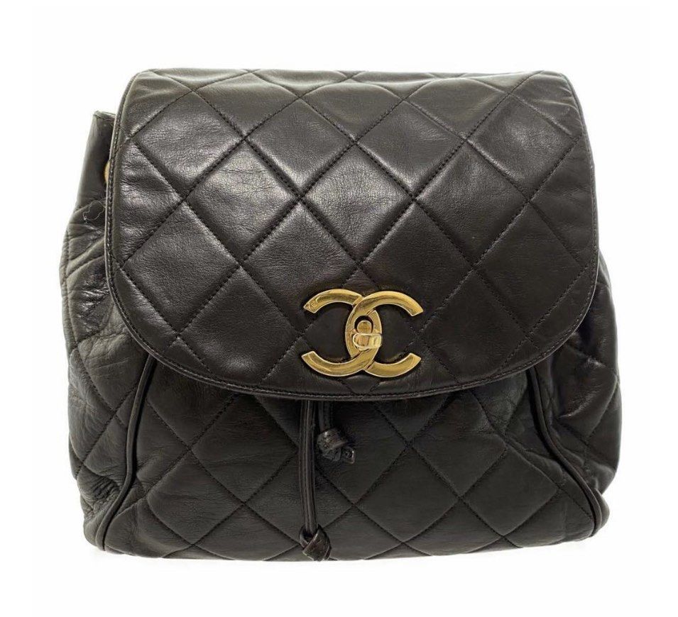 Chanel matelasse backpack black ghw vintage (Category: Luxury Bags & Wallets) located in Cagayan de Oro. Submitted by moiobsession (Listing ID 1255955034, Image 2). Description: Guaranteed authentic vintage Rare find Excellent condition Black color With dustbag.