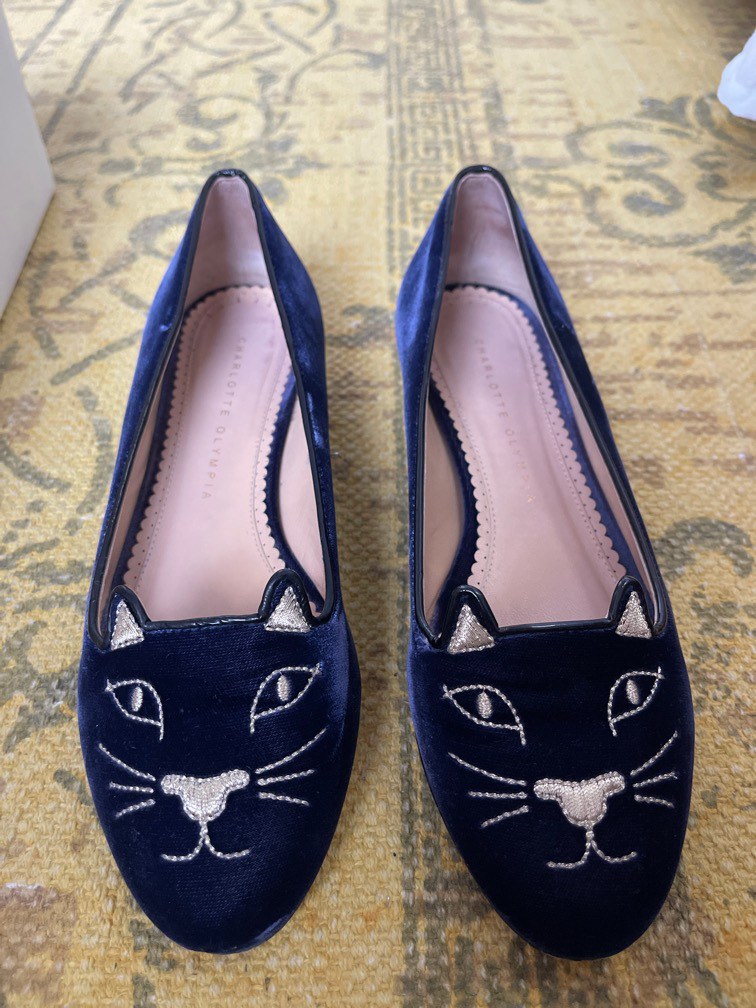Charlotte Olympia Kitty Flats, Luxury, Sneakers & Footwear on Carousell