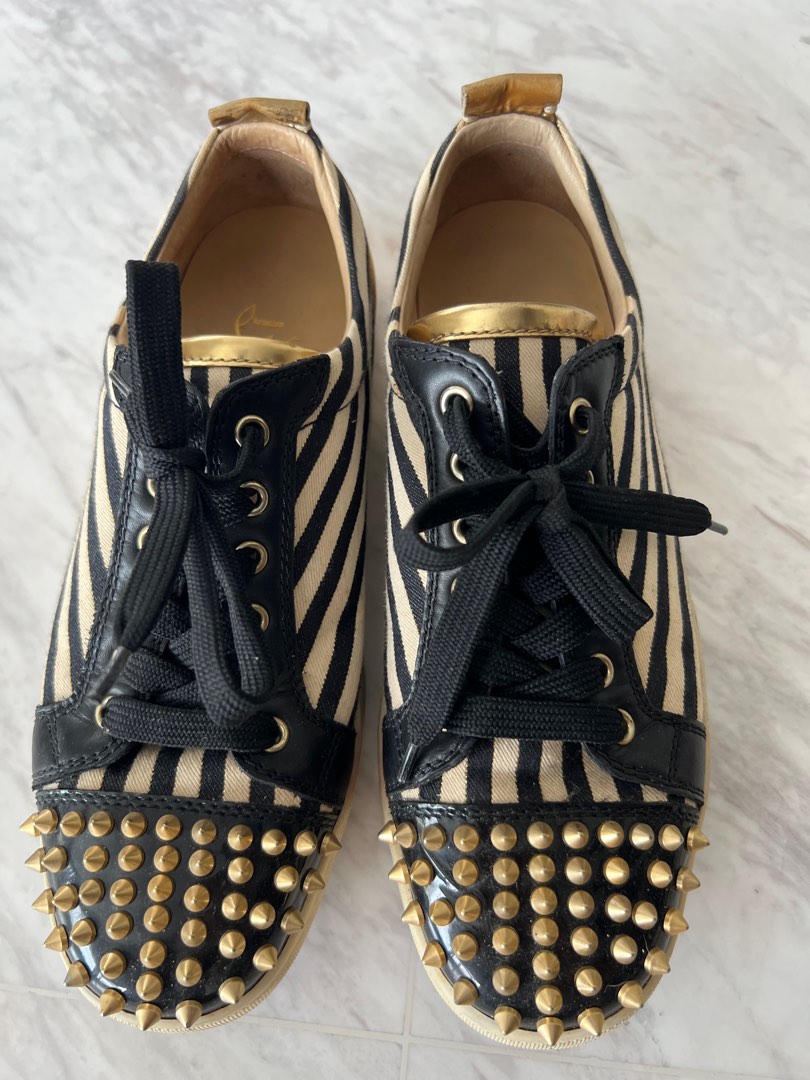 Christian Louboutin black spike sneakers, Men's Fashion, Footwear, Sneakers  on Carousell