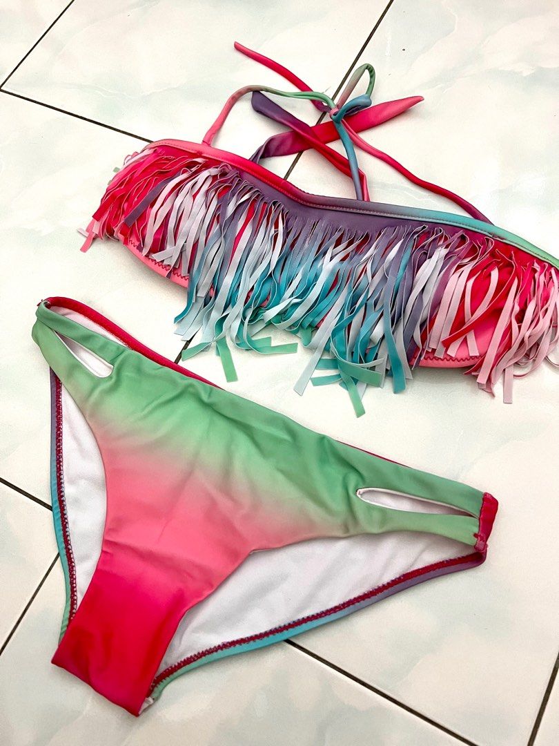 Colorful bikini, Women's Fashion, Swimwear, Bikinis & Swimsuits on ...