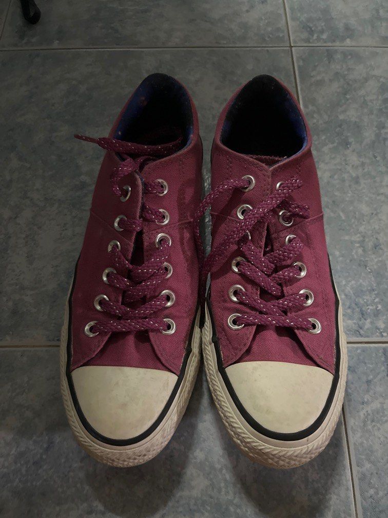 Purple store converse womens