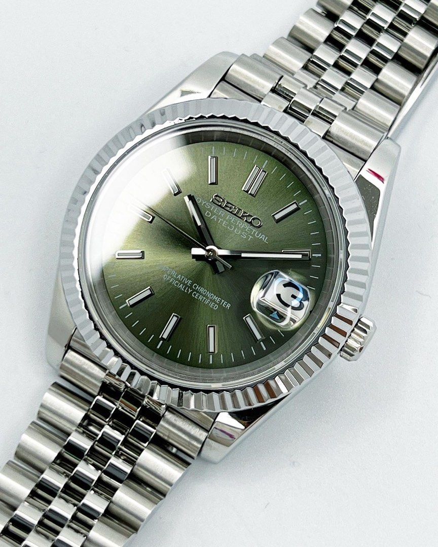 Seiko military green store