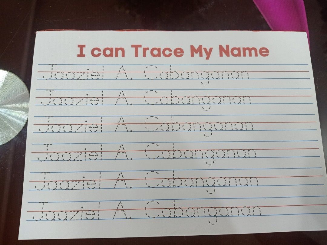 Customized Tracing Pad (Cursive & Non-cursive), Hobbies & Toys ...