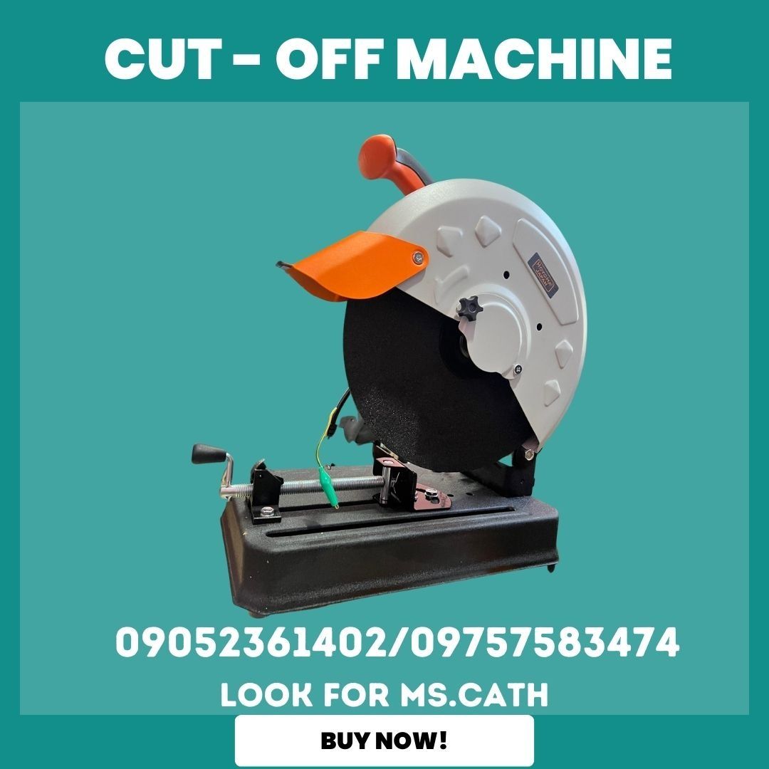 CUT-OFF MACHINE (Category: Construction Tools & Equipment) located in Manila. Submitted by cathvesta_sales (Listing ID 1255990626, Image 1). Description: FOR FASTER TRANSACTIONS PLS MESSAGE OR CALL; ☎️0905-236-1402 ☎️0975-758-3474 📲0905-236-1402 (VIBER NUMBER) ✅ For formal quotation 📩 catherinegaluzo8@gmail.com Look for Ms. Catherine Galuzo Open for delivery!🚚.
