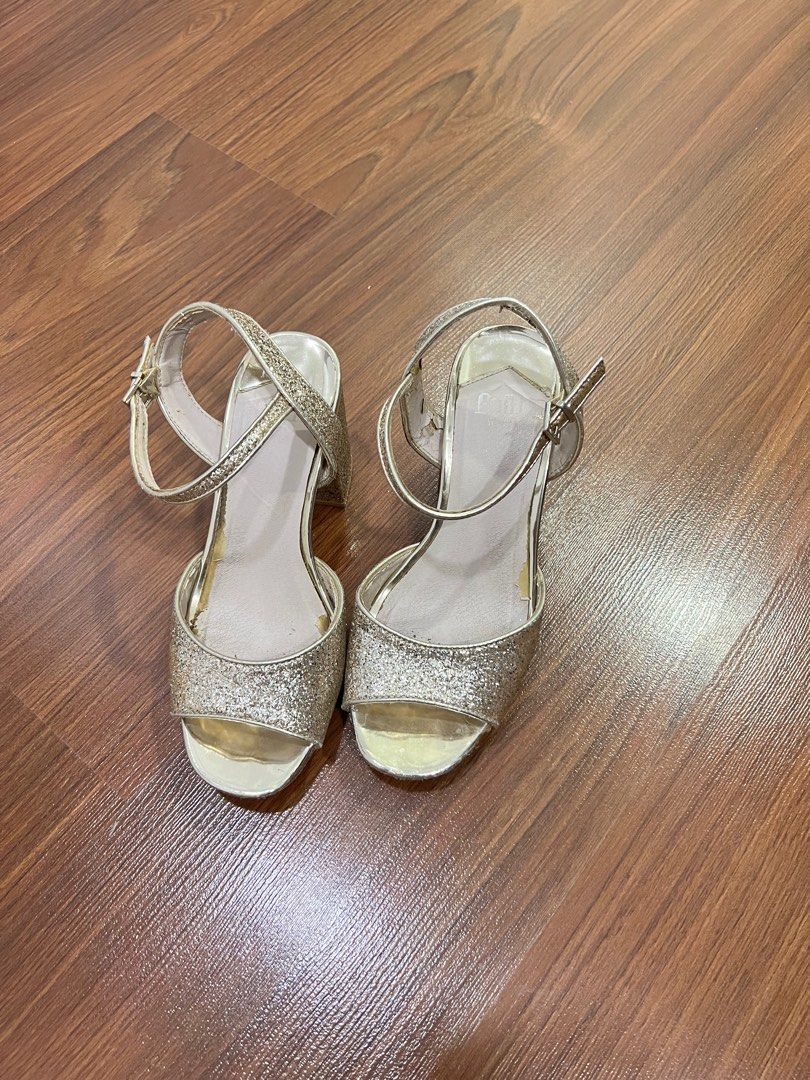 Debenhams gold heels deals
