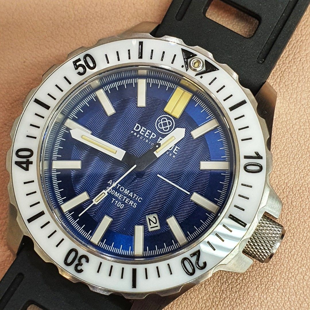 DEEP BLUE daynight MIL OPS Diver Tritium T 100 44mm