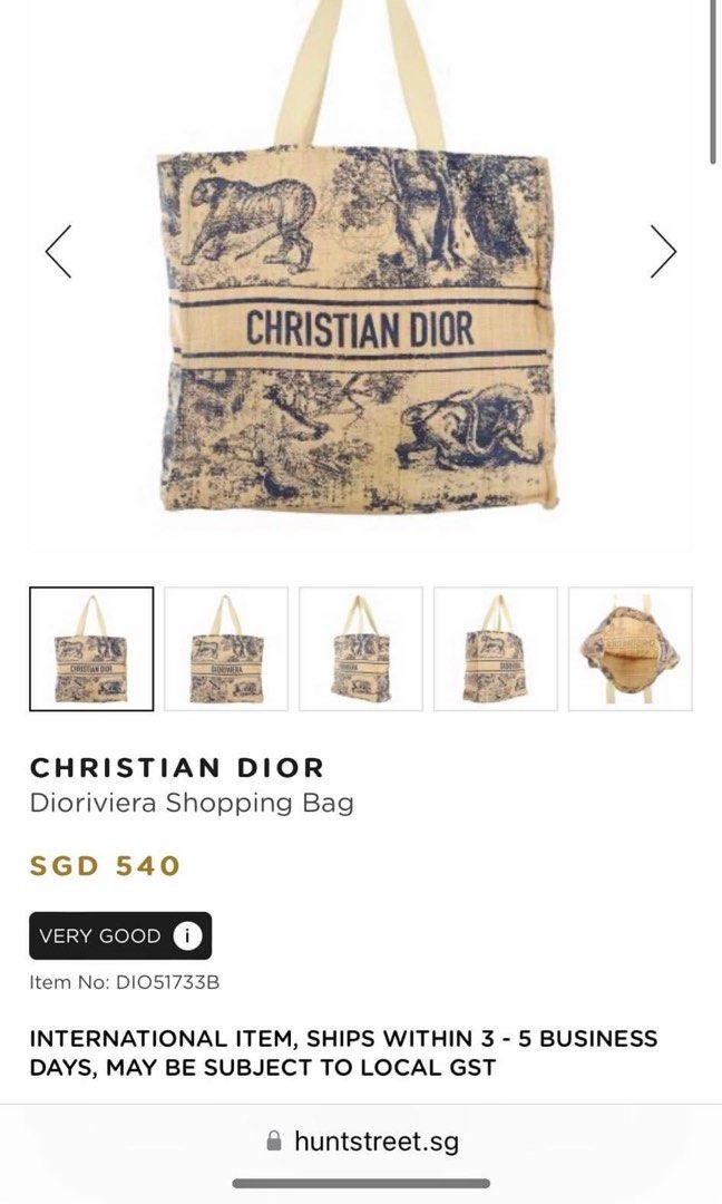 Christian Dior Dior, Linen Dioriviera beach tote