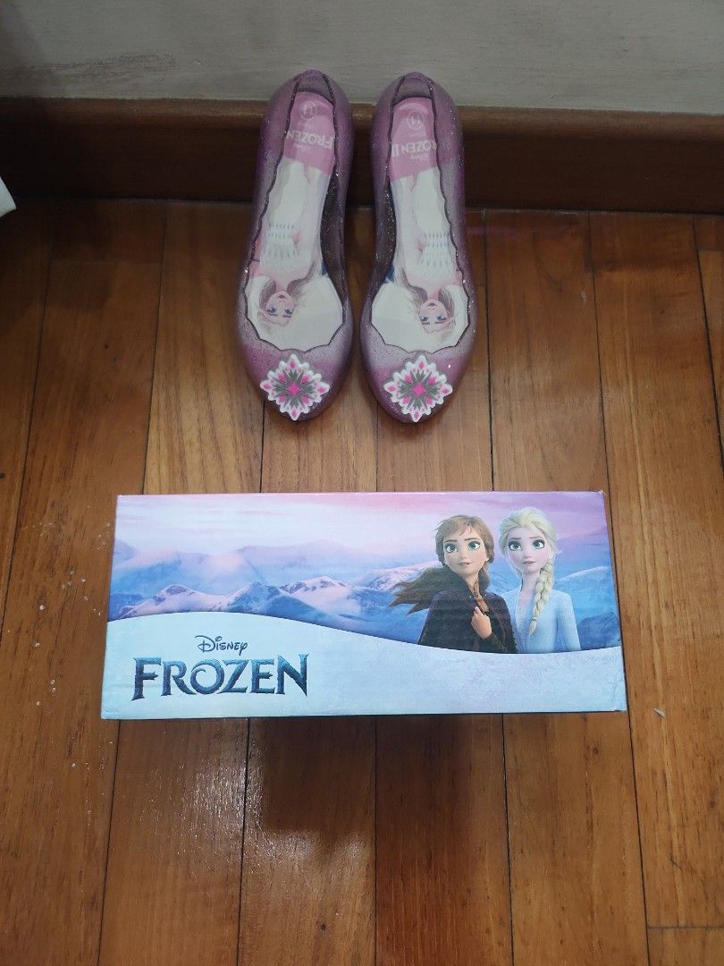 Disney Frozen Elsa Jelly Princess Ballet Flats with LED Lights, Babies & Kids, Babies & Kids