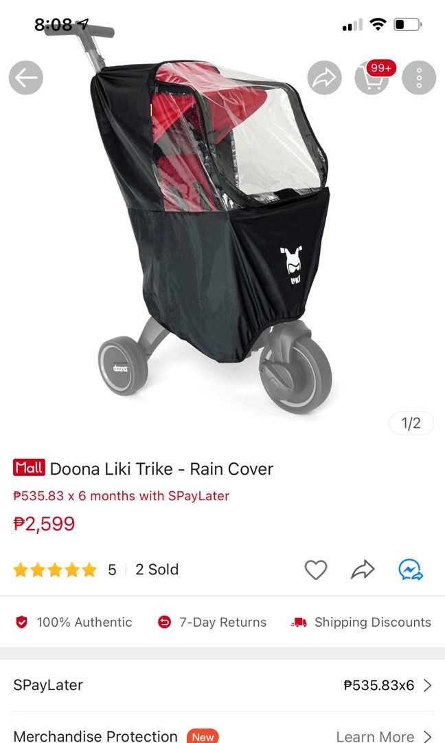 Doona liki trike rain cover, Babies & Kids, Going Out, Other Babies Going Out Needs on Carousell
