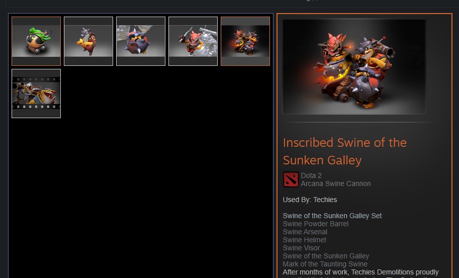 DOTA 2 Arcana Techies Set, Video Gaming, Video Games, Others on Carousell