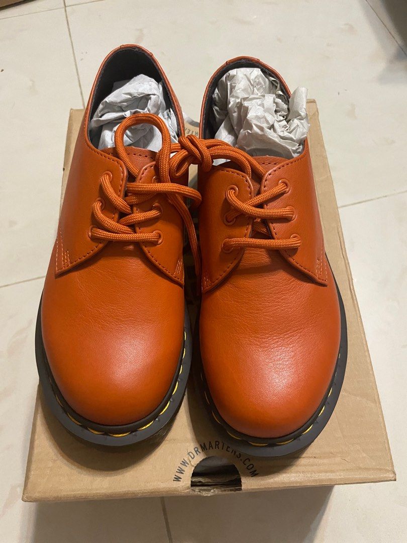 Burnt orange doc martens sales
