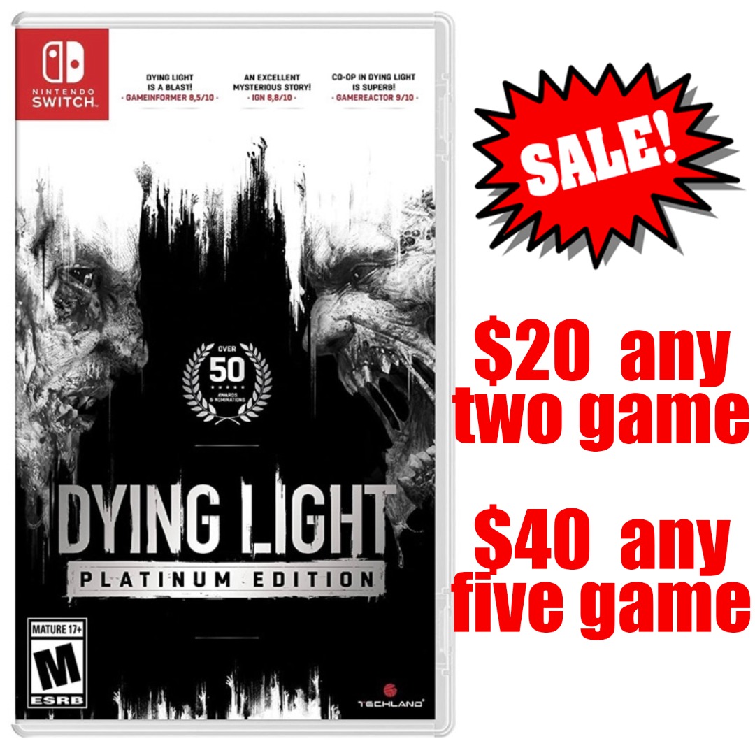 Dying light platinum edition Nintendo switch, Video Gaming, Video