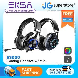 EKSA E3000 Stereo Gaming Headset Over Ear Wired Gamer Headphone 3.5mm Double Jack Headphones With Microphone for PC PS4 | JG Superstore