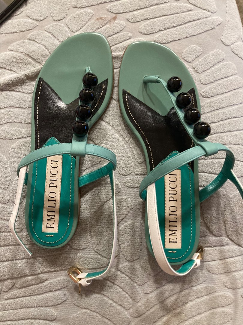 Emilio Pucci sandals flat Carousell