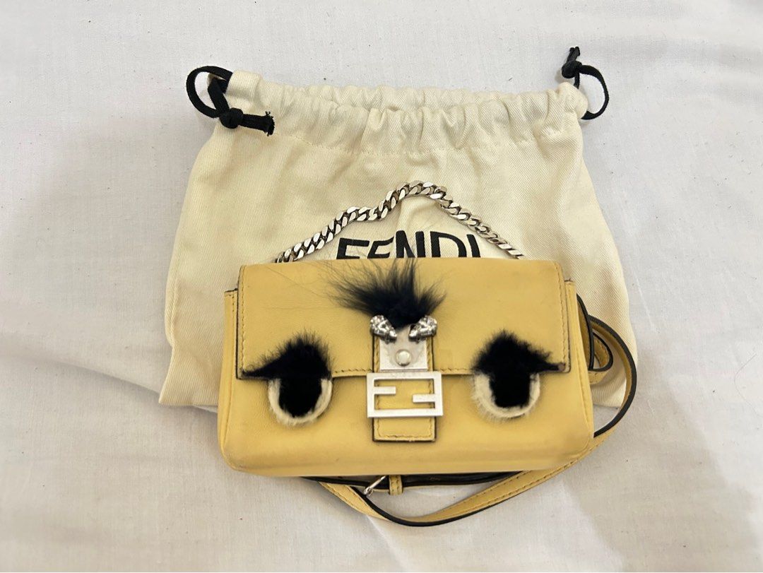 Fendi micro outlet monster baguette