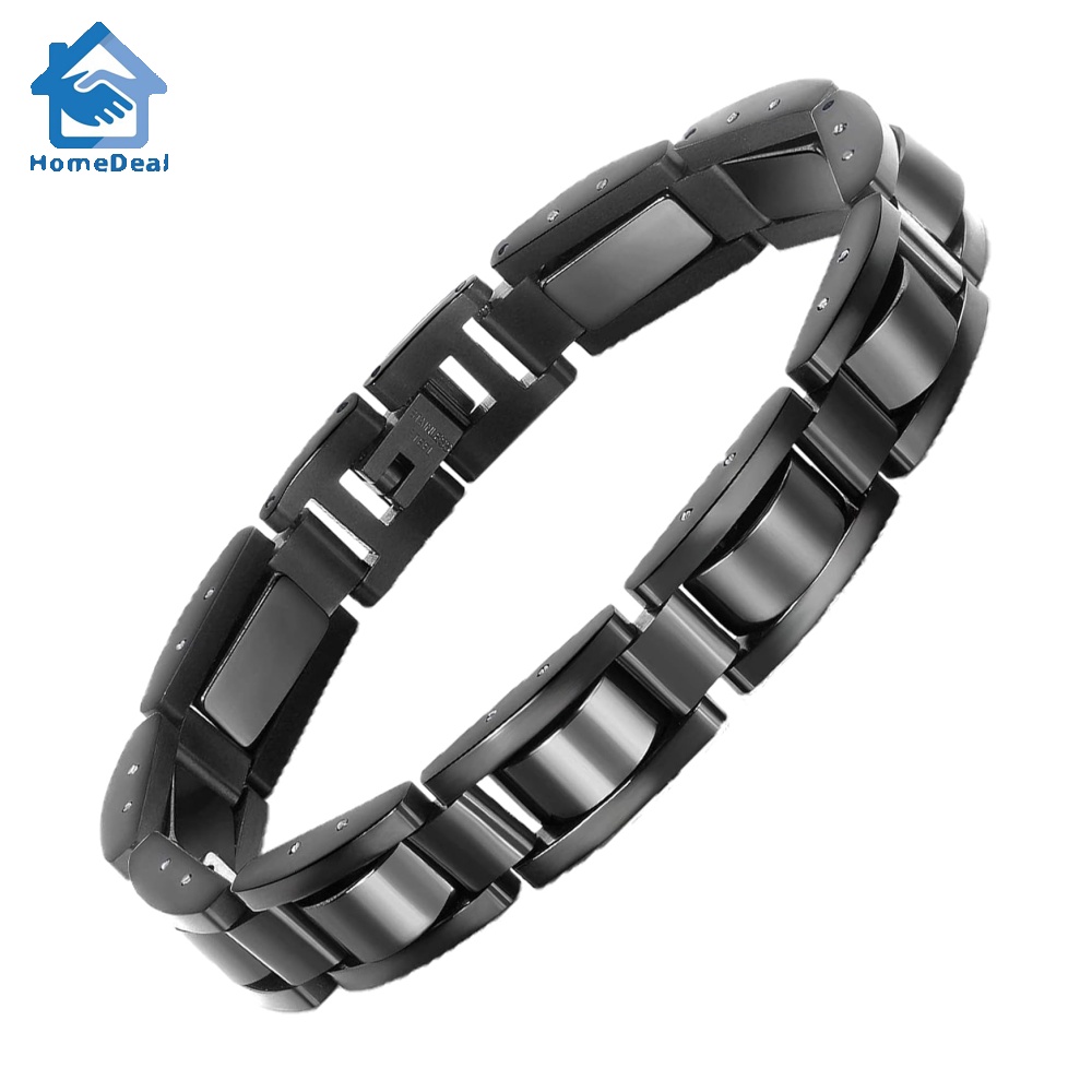 Mens black new arrivals metal bracelet