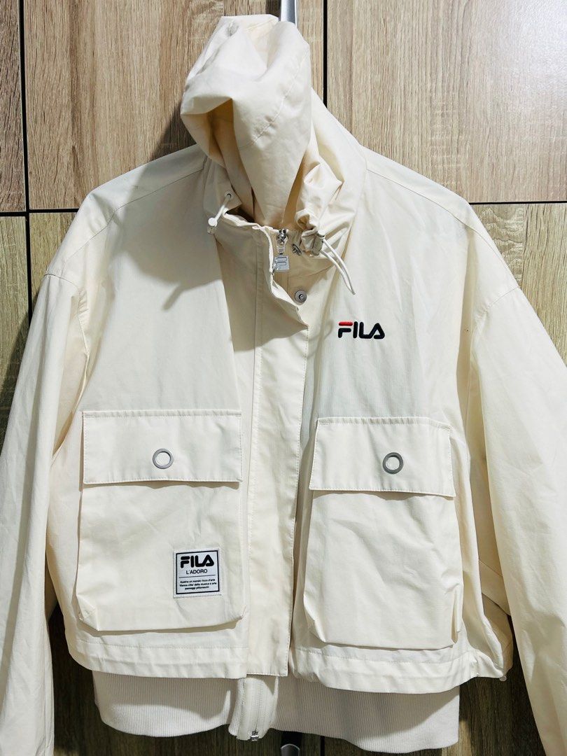 White fila best sale coat