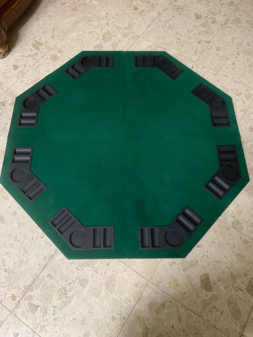 Foldable Octagon Poker Table Top ( Green ), Sports Equipment, Other