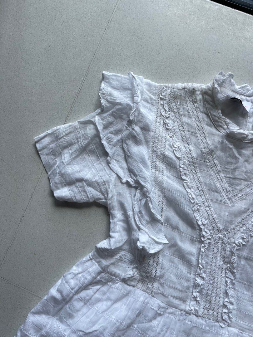 FREE MAILING size S 1 Sir The Label Lucille Embroidered Ruffle