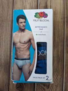 Fruit Of The Loom Men's Hip Brief (Mhb03-2P-A1S5-Imperial Blue And Moroccan Blue-XL) Pack Of 2