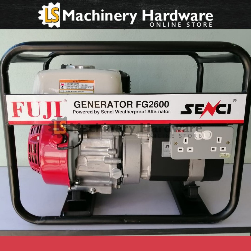 Fuji FG2600 2.2KW Petrol Generator with HONDA GX160 Engine & Senci