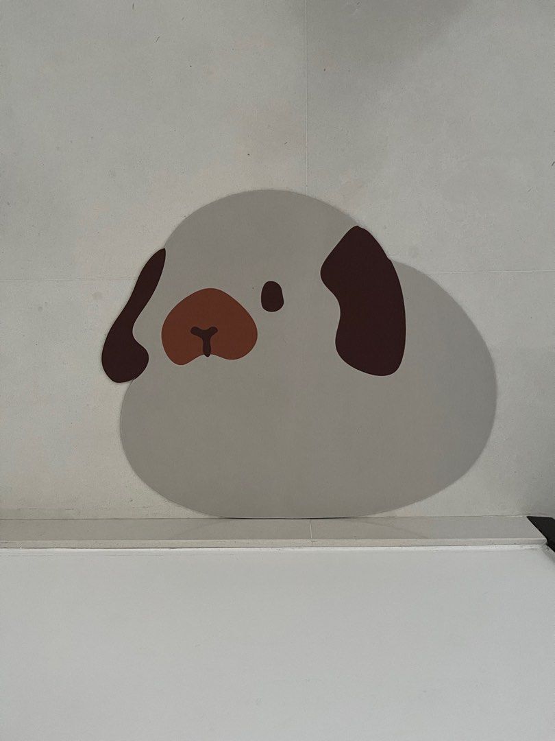 Fumeluca inspired rabbit floor mat, Furniture & Home Living, Home Decor