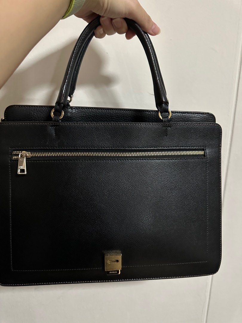 Furla Versatile Handbag with Sling stripe Luxury Bags