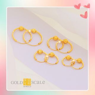 *Gold Scale Jewels 916 Gold Earring(19)*