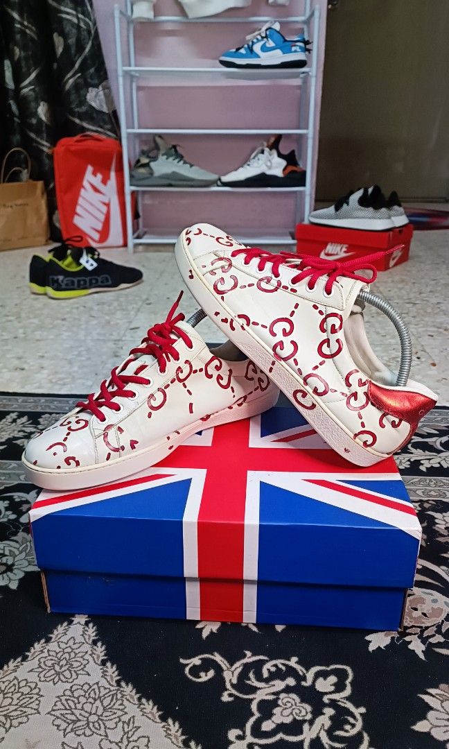 Gucci ace outlet gg print