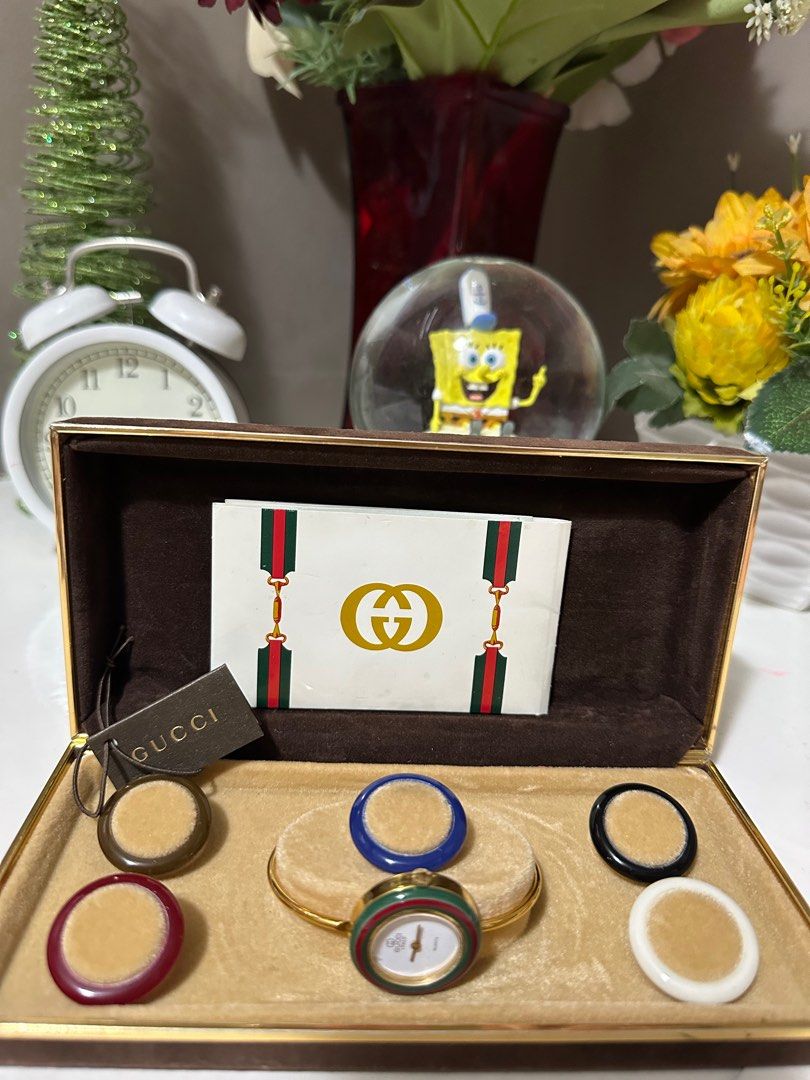 Vintage gucci bezel watch sale
