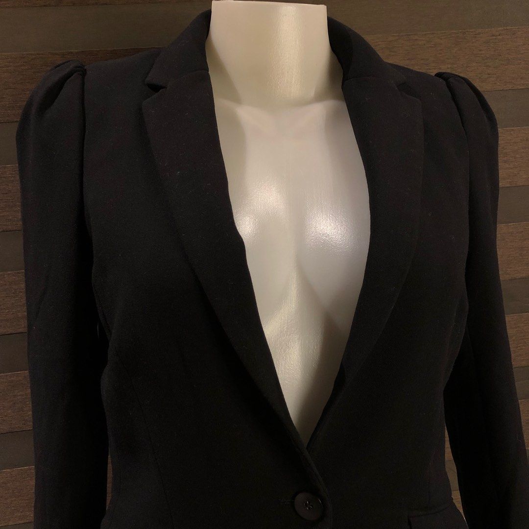 Puff sleeve blazer h&m hot sale