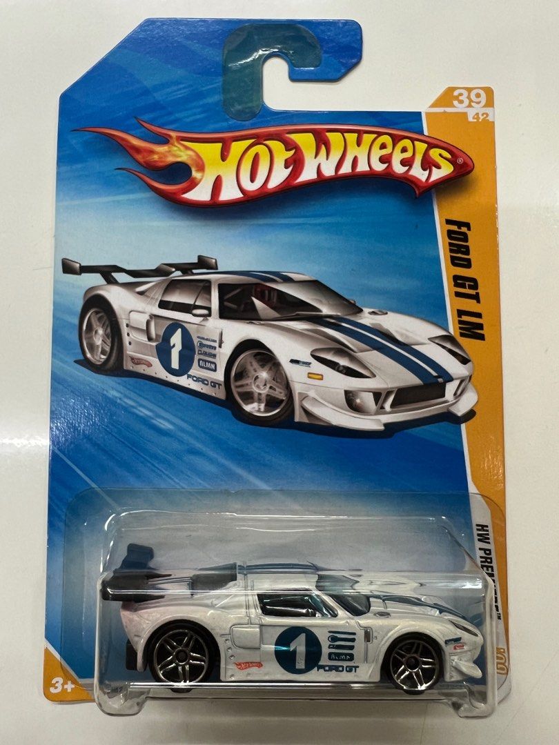 Hotwheels Premiere 09 Ford GT LM White Hobbies Toys Toys