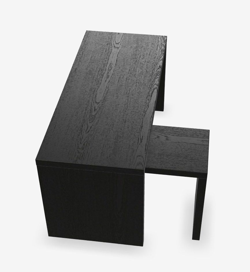 IKEA l shape table computer table, Furniture & Home Living, Furniture