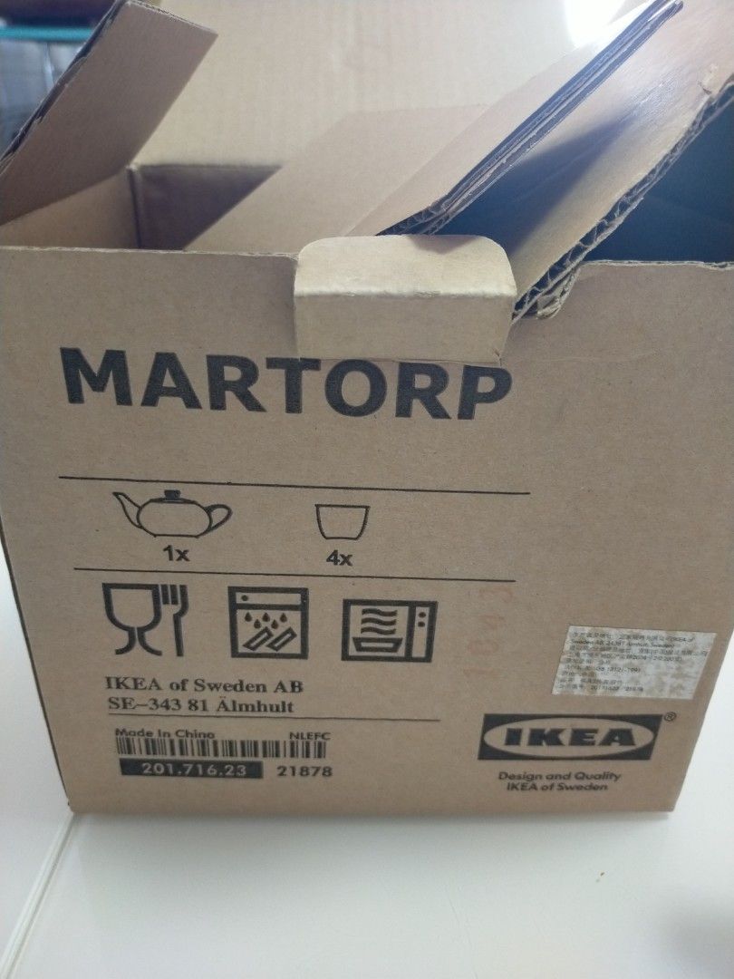 Ikea Martorp Teapot Set ceramic, Furniture & Home Living, Kitchenware ...