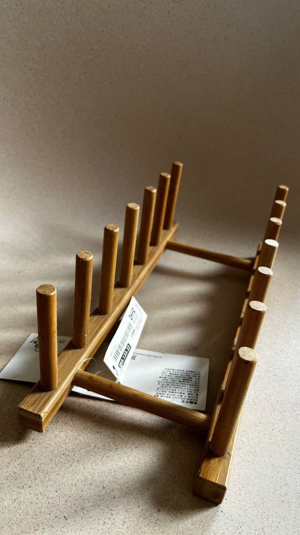 OSTBIT Plate holder, bamboo - IKEA