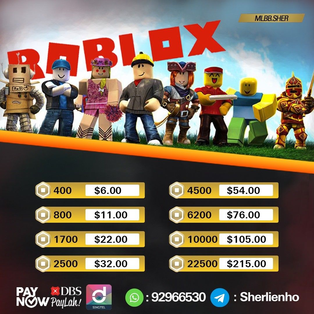 Robux Top-Up Codes (100% Safe and Cheap), Video Gaming, Gaming Accessories,  In-Game Products on Carousell