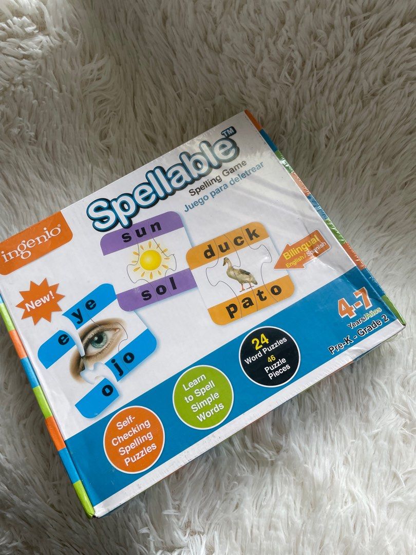 Spellble Ingenio Spellable Bilingual Spelling Game, Hobbies & Toys, Toys & Games ...