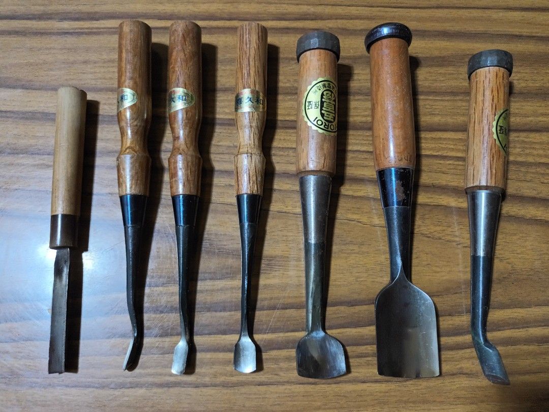 Japanese carving chisels set, Hobbies & Toys, Memorabilia